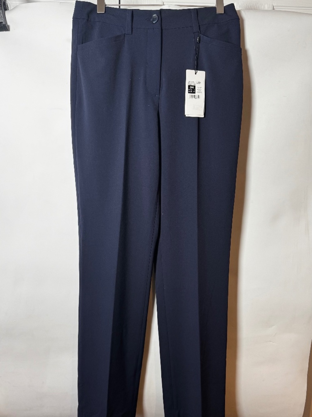 Olsen MONA Straight Navy Dress Pants Women's US 4 / EU 34 NWT Office Trousers
